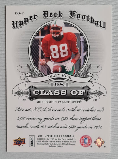 Jerry Rice - 2011 Upper Deck Football "Class of 1984" #CO-2 NFL HOF Receiver