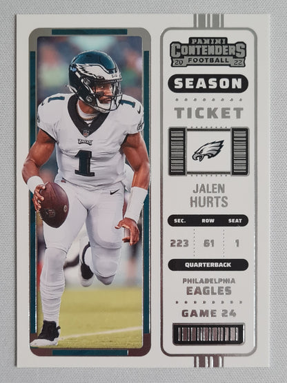 Jalen Hurts - 2022 Panini Contenders Football #76 Philadelphia Eagles QB - Season Ticket
