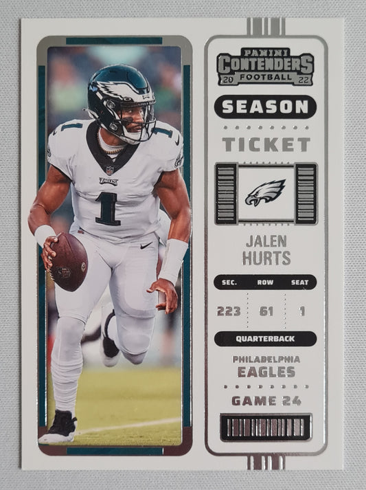 Jalen Hurts - 2022 Panini Contenders Football #76 Philadelphia Eagles QB - Season Ticket