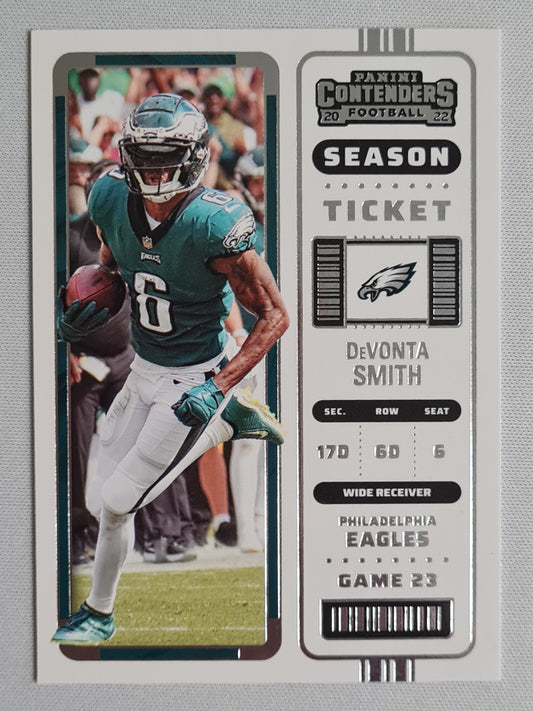 DeVonta Smith - 2022 Panini Contenders Football #78 Philadelphia Eagles - Season Ticket