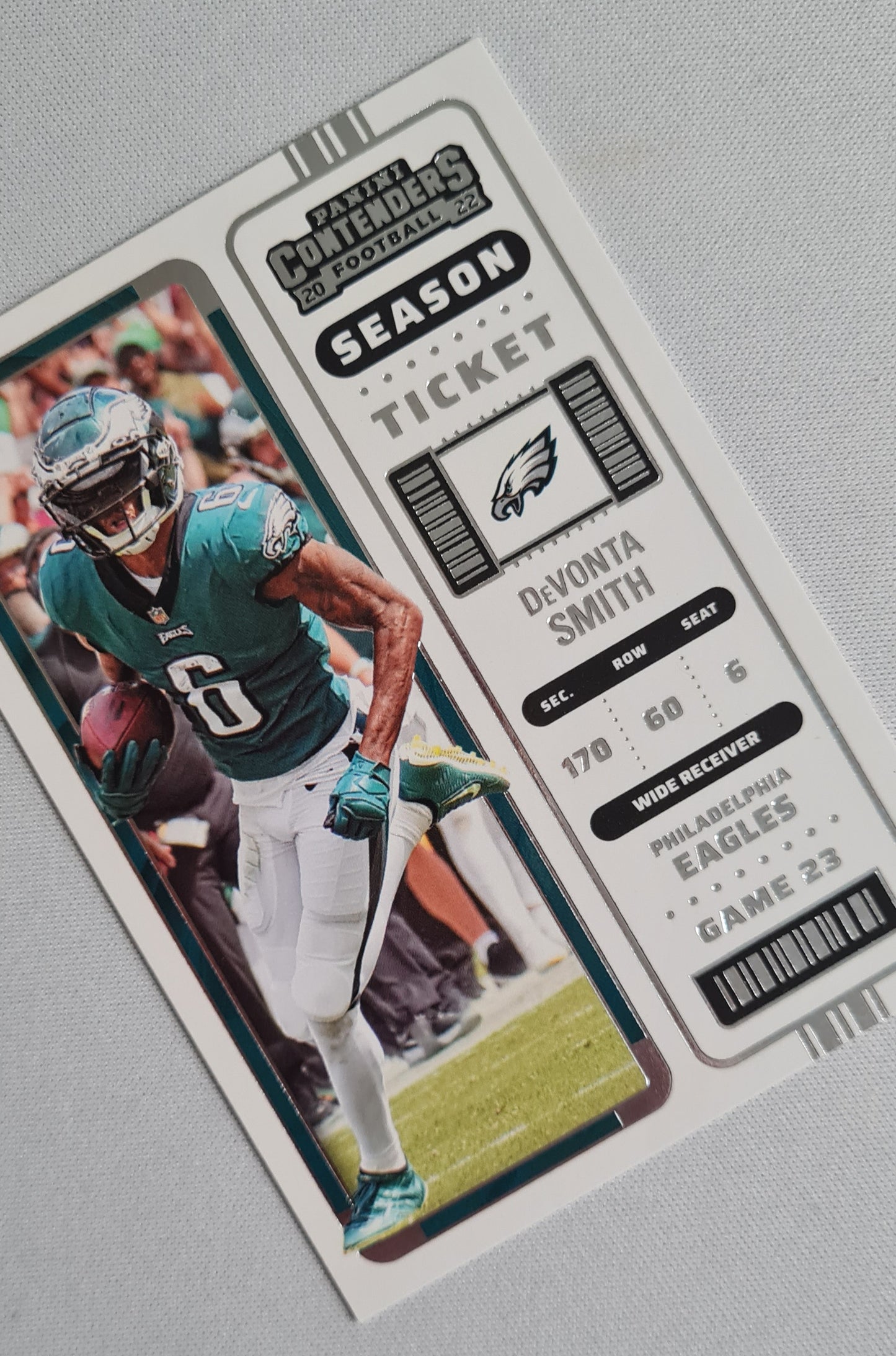 DeVonta Smith - 2022 Panini Contenders Football #78 Philadelphia Eagles - Season Ticket