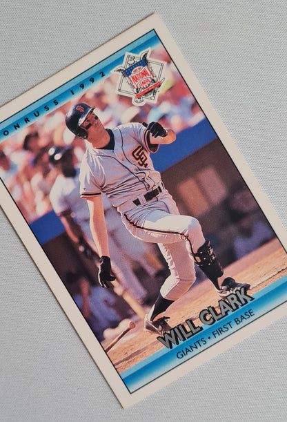 Will Clark - 1991 Leaf Donruss Giants - First Base #428