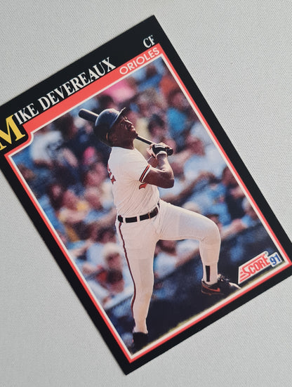 Mike Devereaux - 1991 Score MLB #258 Baltimore Orioles