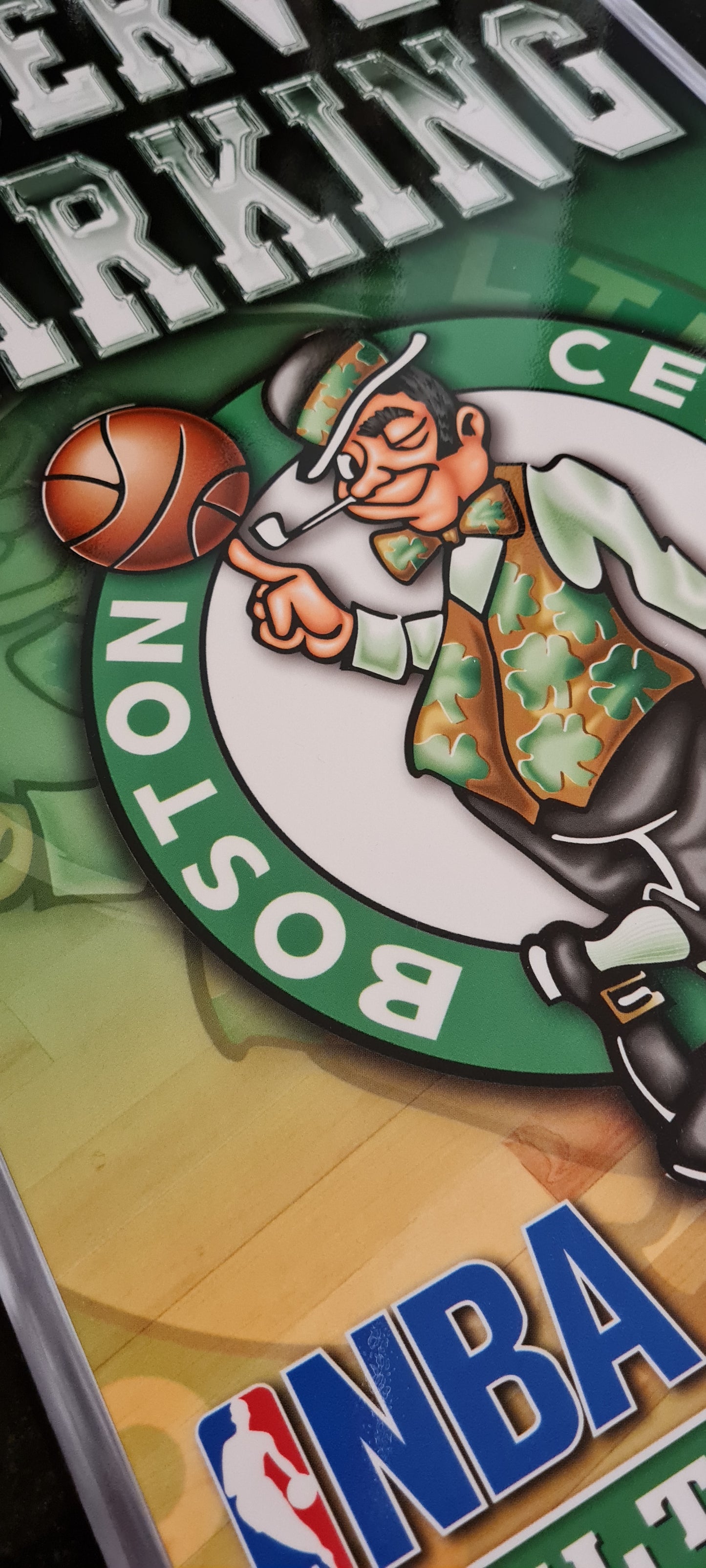 Boston Celtics NBA Sign - Reserved Parking Wall Sign - Celtic Fans Only NBA
