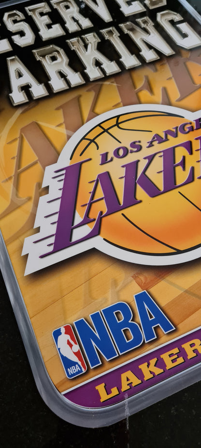 Lakers NBA Sign - Reserved Parking Wall Sign - Lakers Fans Only NBA