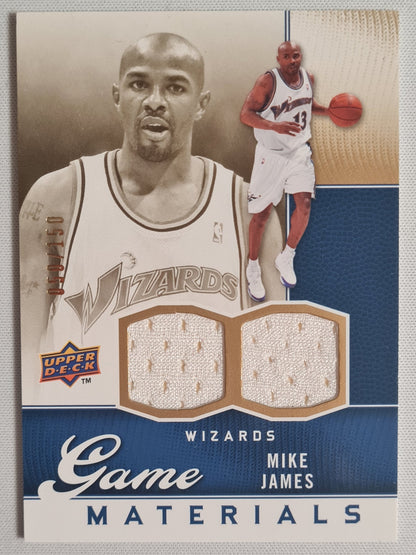 Mike James - 2009/10 Upper Deck Basketball #GJ-MJ /150 + Patch