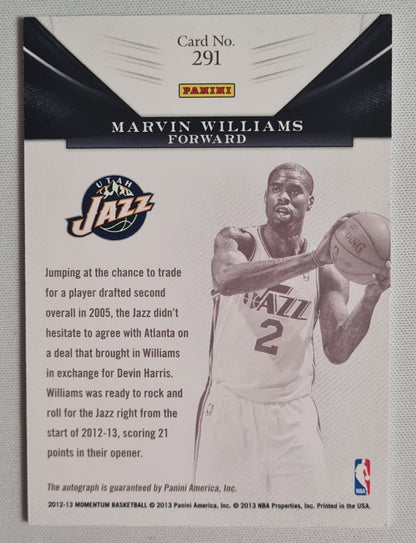Marvin Williams - 2012/13 Panini Momentum Basketball #291 NBA Utah Jazz Autograph /149