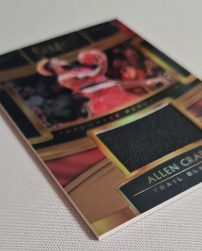 Allen Crabbe -2018/19 Panini Select Basketball #TM-AR Game-worn Patch/Material NBA Portland Trail Blazers /49