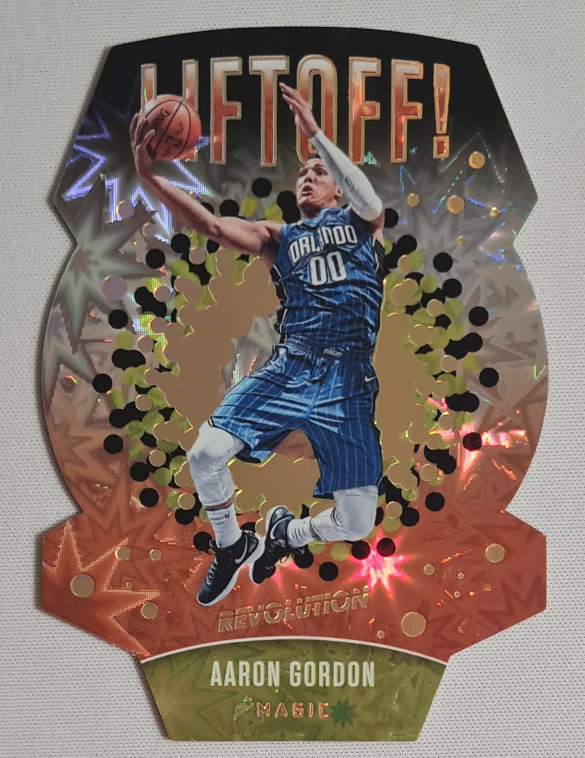Aaron Gordon - 2017/18 Panini Revolution Basketball #2 "Lift Off!" Parallel Orlando Magic - Die Cut