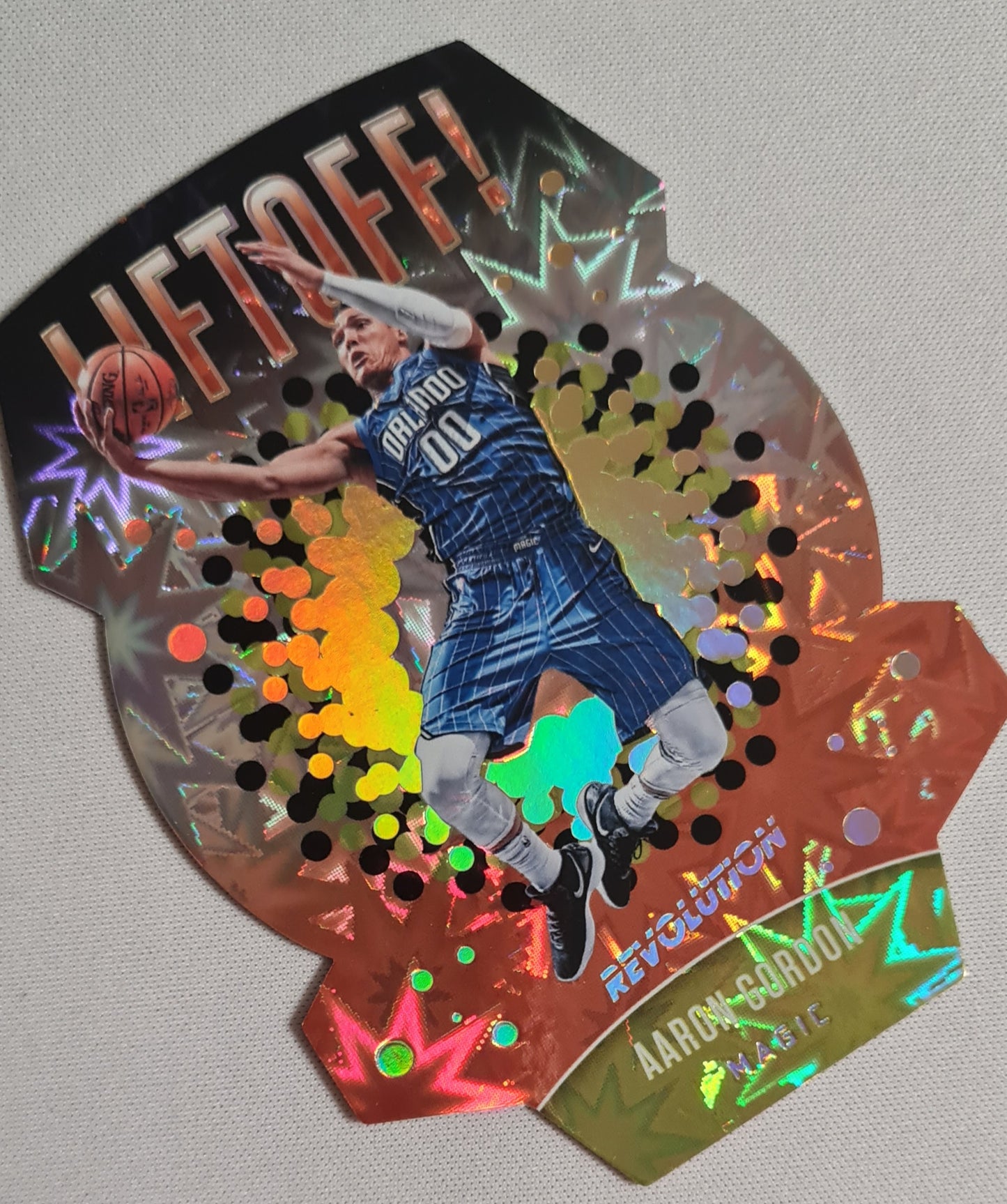 Aaron Gordon - 2017/18 Panini Revolution Basketball #2 "Lift Off!" Parallel Orlando Magic - Die Cut