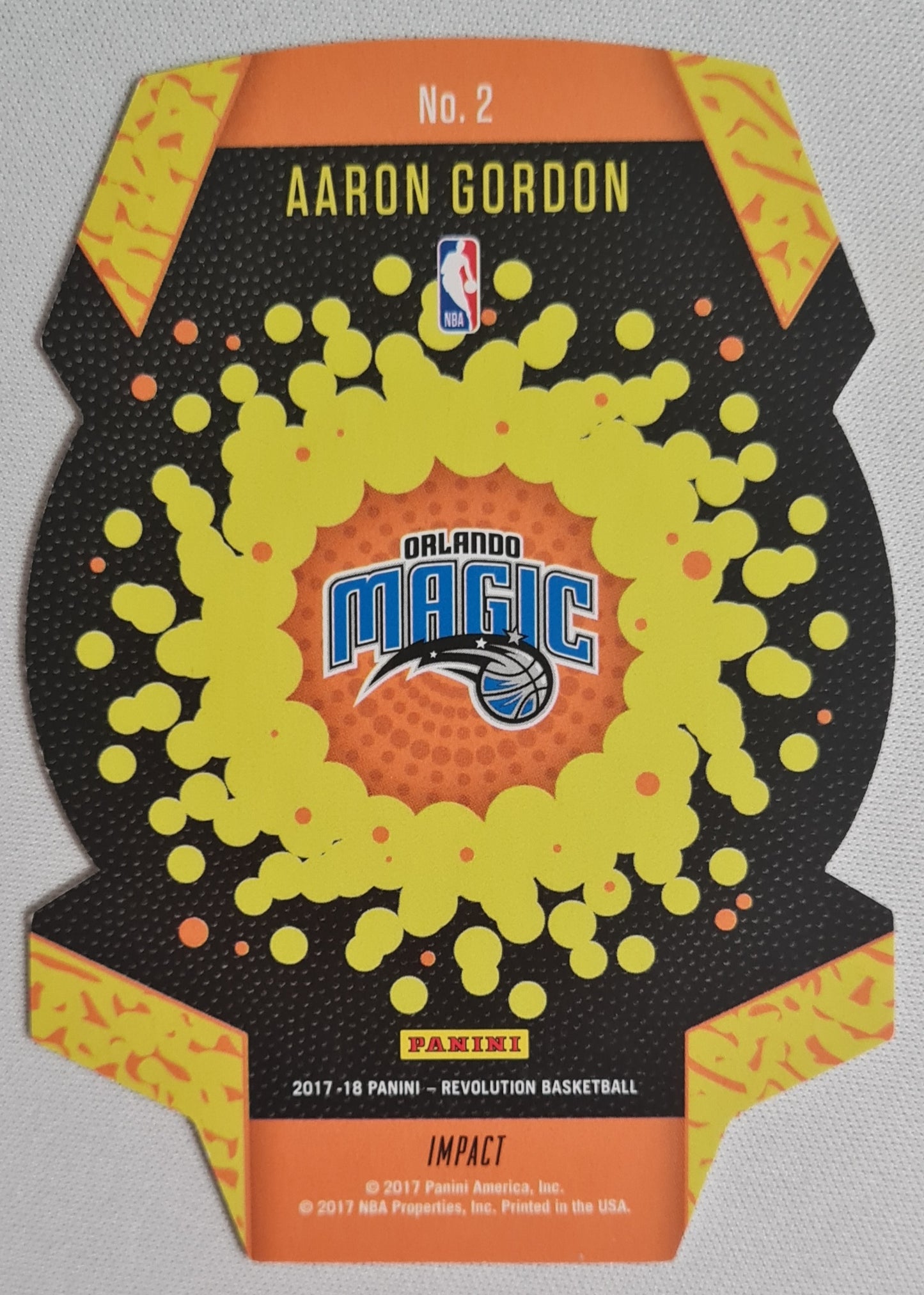 Aaron Gordon - 2017/18 Panini Revolution Basketball #2 "Lift Off!" Parallel Orlando Magic - Die Cut