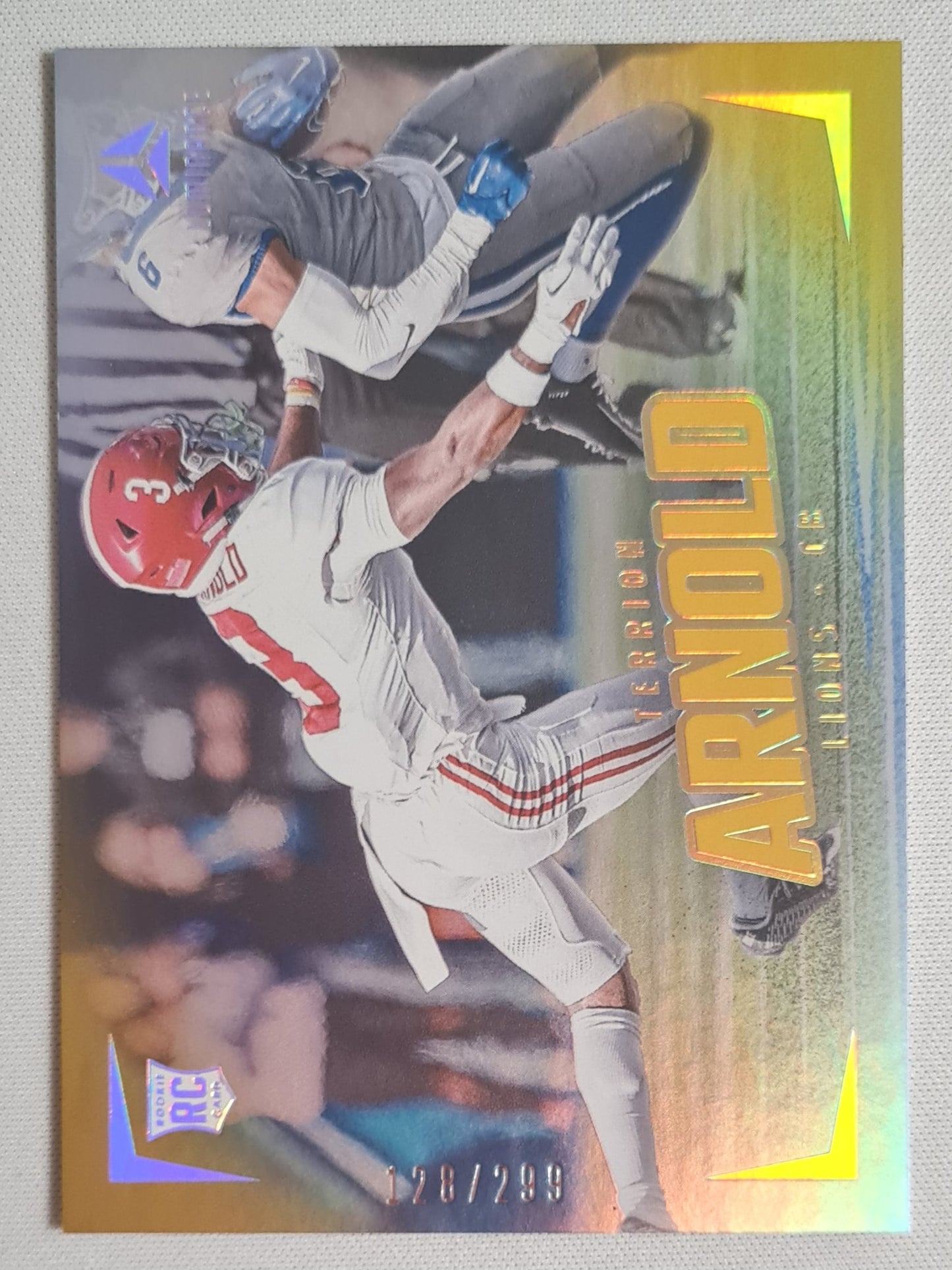Terrion Arnold - 2024 Panini Luminance Rookies Gold #195 Terrion Arnold /299 Detroit Lions