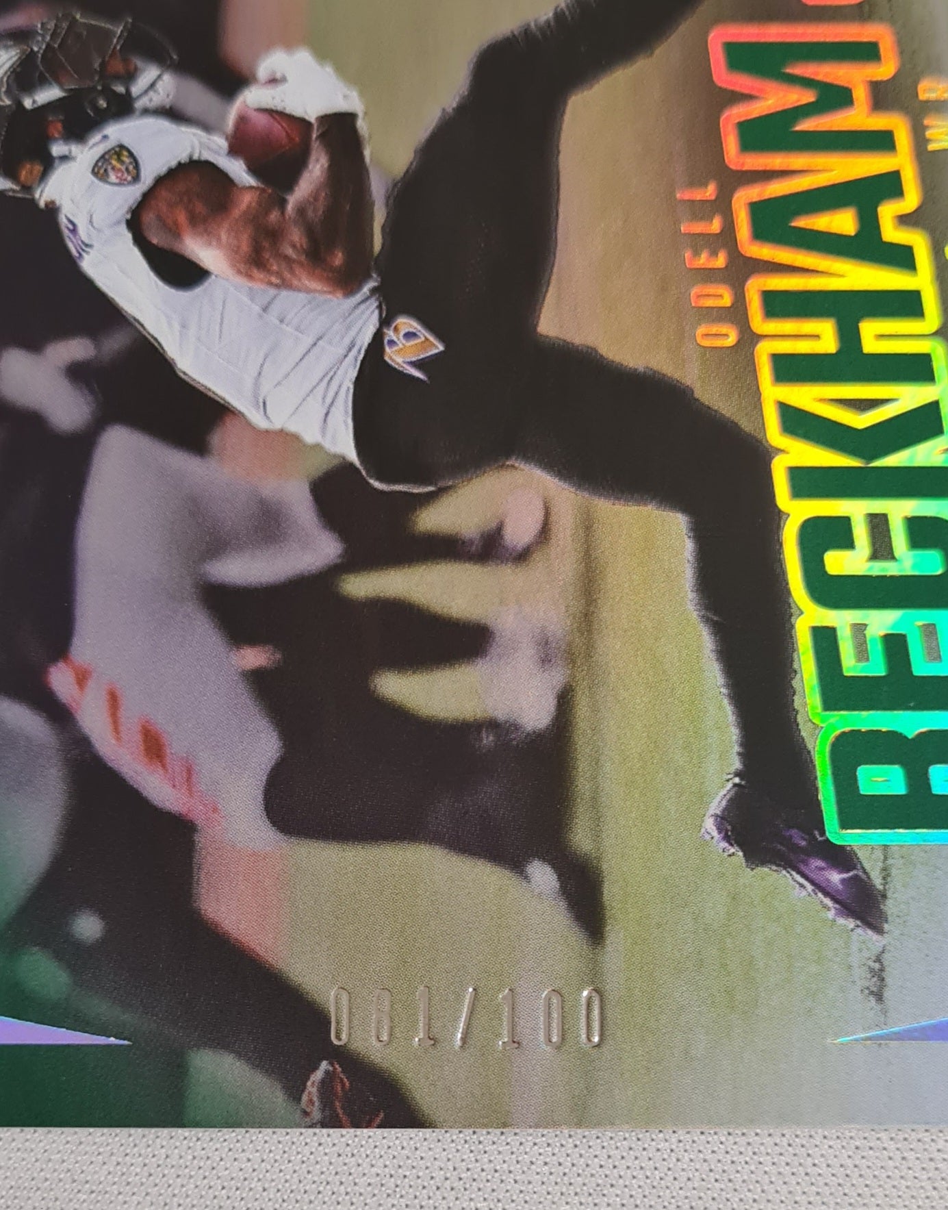 Odell Beckham Jr - 2024 Panini Luminance Green /100 Baltimore Ravens #77