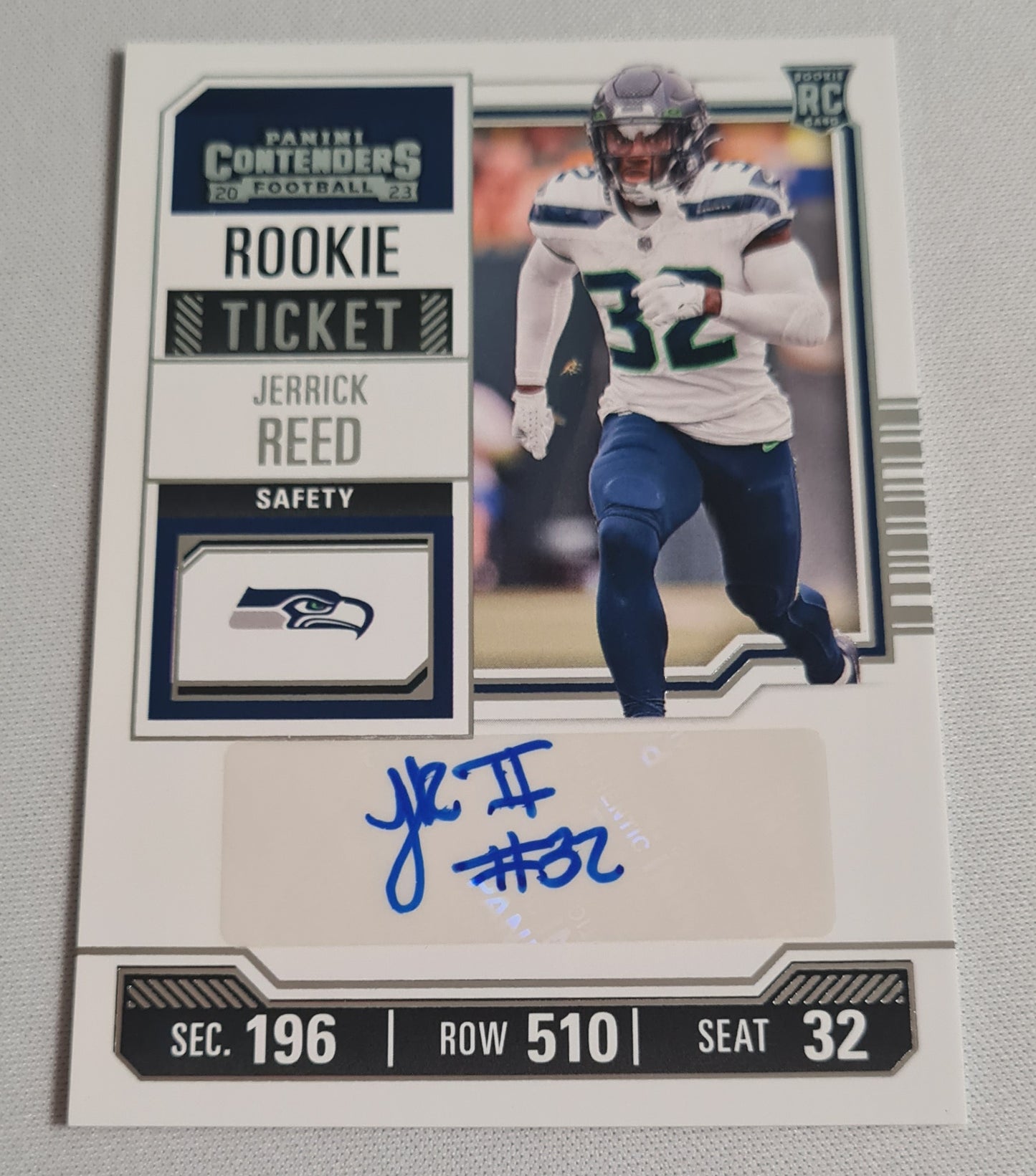 Jerrick Reed - 2023 Panini Contenders Rookie Ticket Auto Seattle Seahawks #186