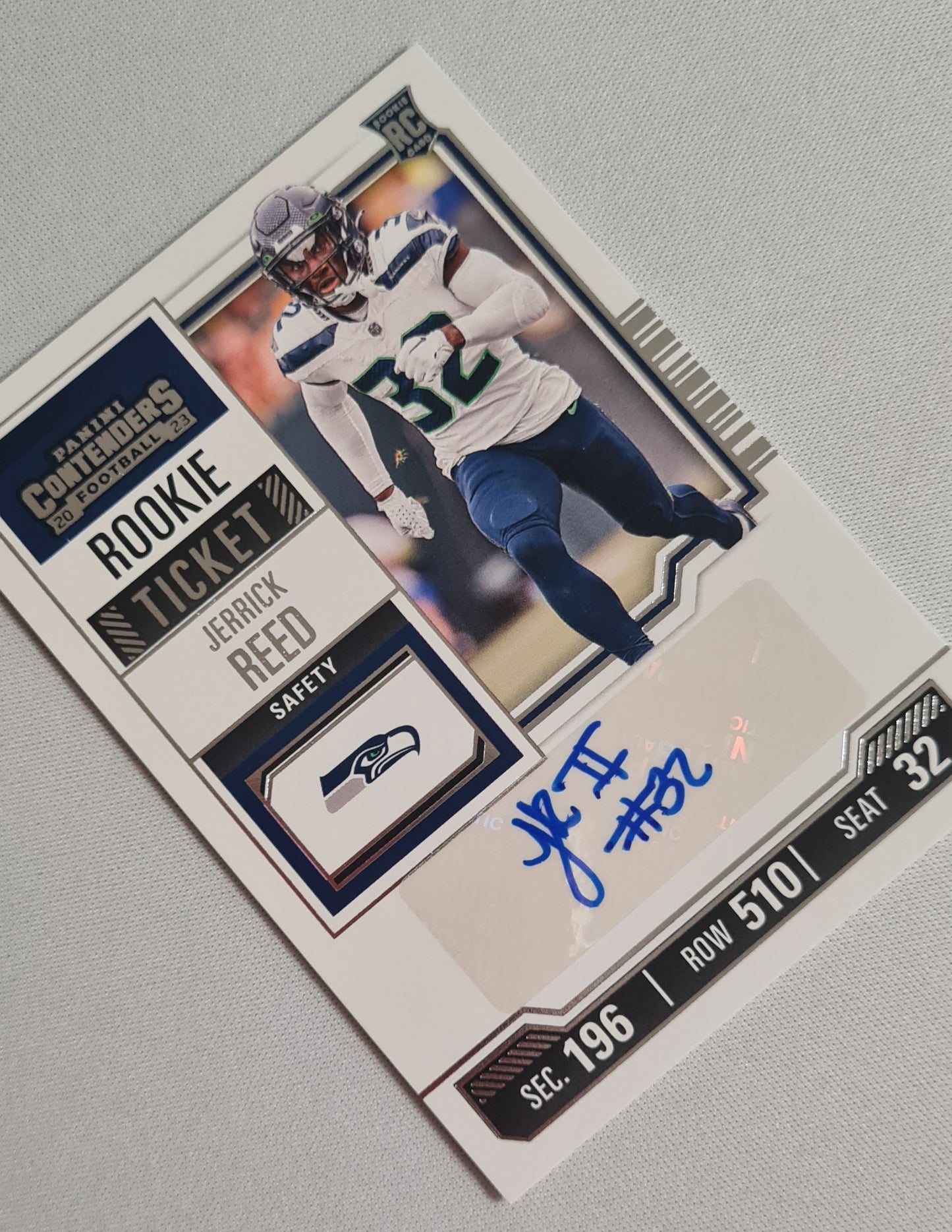 Jerrick Reed - 2023 Panini Contenders Rookie Ticket Auto Seattle Seahawks #186