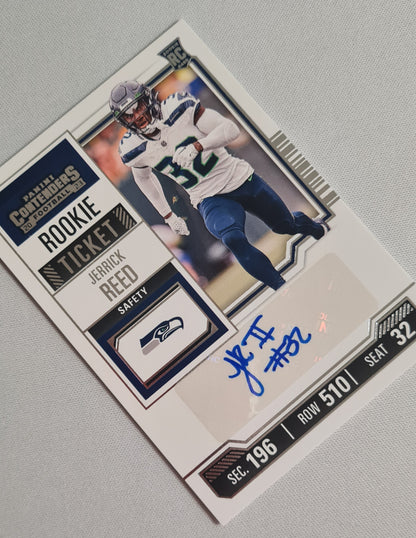 Jerrick Reed - 2023 Panini Contenders Rookie Ticket Auto Seattle Seahawks #186