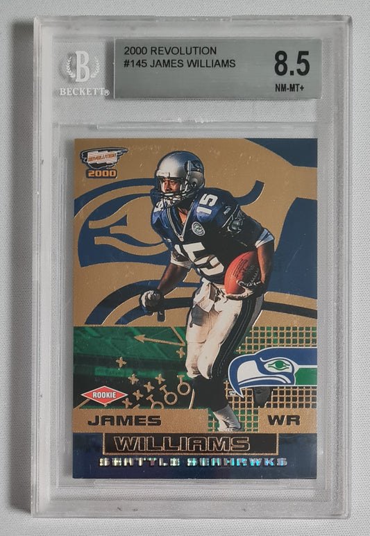 James Williams - 2000 Pacific Trading Cards #145 Rookie Card - NFL Seattle Seahawks Beckett 8.5