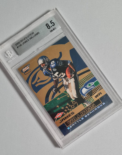 James Williams - 2000 Pacific Trading Cards #145 Rookie Card - NFL Seattle Seahawks Beckett 8.5