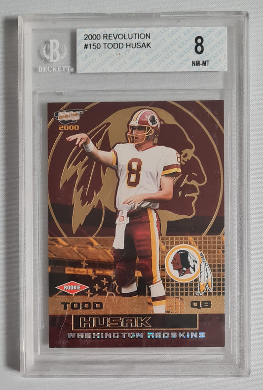 Todd Husak - 2000 Pacific Trading Cards #150 Rookie Card - NFL Washington (Redskins) Beckett 8