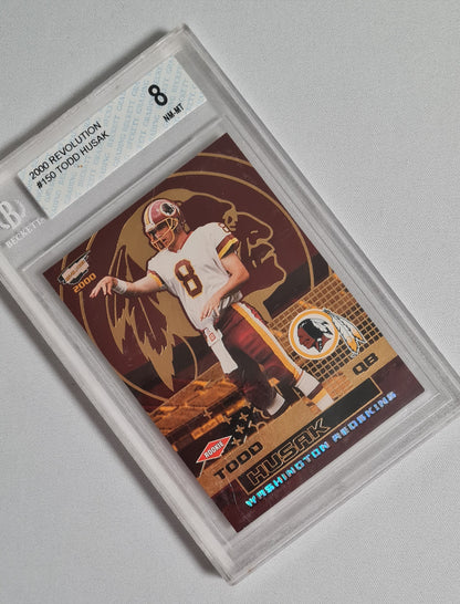 Todd Husak - 2000 Pacific Trading Cards #150 Rookie Card - NFL Washington (Redskins) Beckett 8
