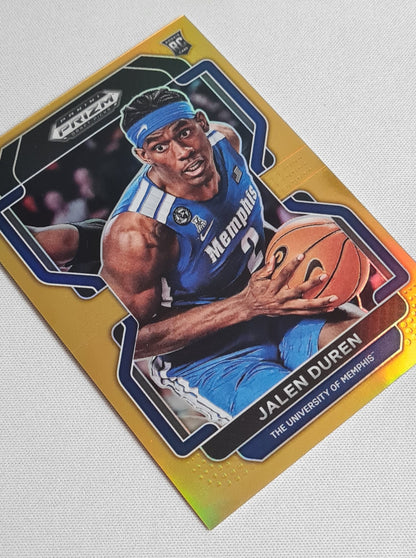 Jalen Duren - 2022 Panini Prizm Draft Picks #58 (RC) Memphis /10 Gold