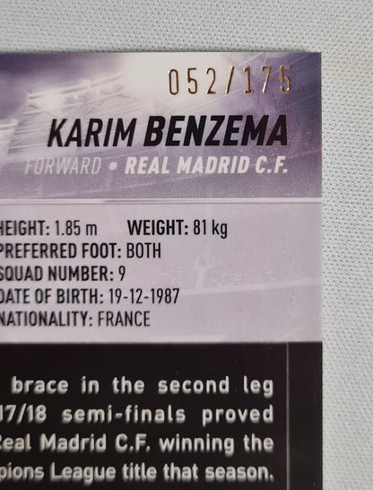Karim Benzema - 2022 Topps Chrome Stadium Club #68 Night Vision Real Madrid /175