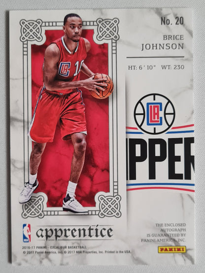 Brice Johnson - 2016/17 Panini Excalibur Basketball "Apprentice" #20 NBA LA Clipper /199 + Authograph