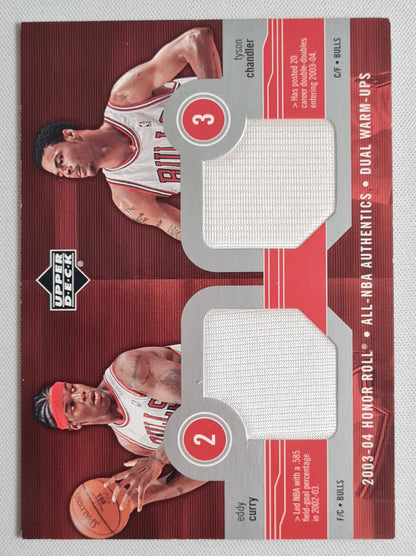 Eddy Curry Tyson Chandler - 2003 Honor Roll All-NBA Authentics Dual Warm-Ups Chicago Bulls