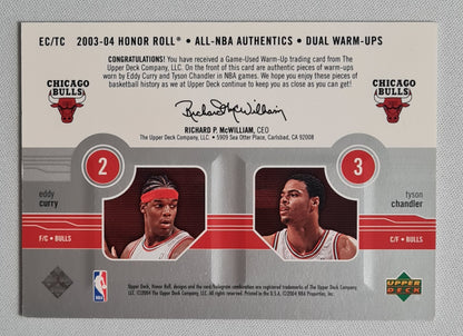 Eddy Curry Tyson Chandler - 2003 Honor Roll All-NBA Authentics Dual Warm-Ups Chicago Bulls