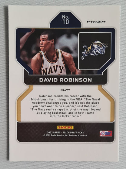 David Robinson - 2022 Prizm Draft Picks Basketball Hyper Prizm #10 Navy