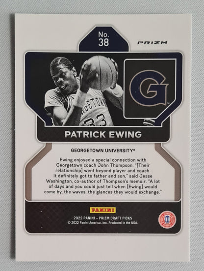 Patrick Ewing - 2022 Panini Prizm Draft Picks Hyper Prizm #38 Georgetown