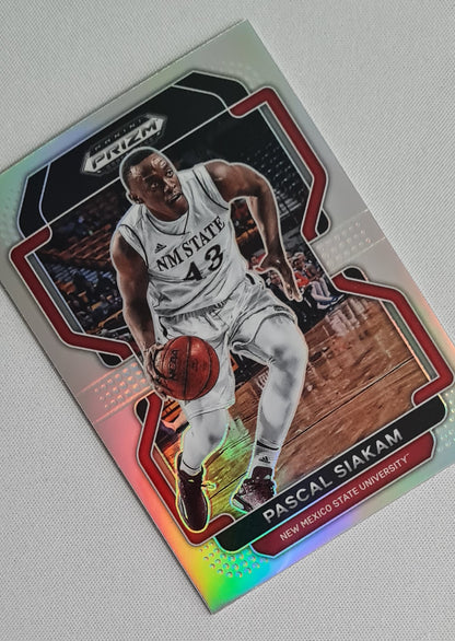 Pascal Siakam - 2022 Panini Prizm Draft Picks Silver #78 New Mexico State Aggies