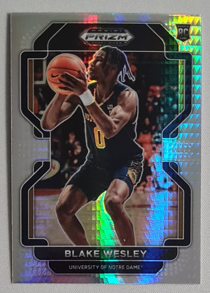 Blake Wesley - 2022 Panini Prizm Draft Picks Hyper Prizm #68 University of Notre Dame