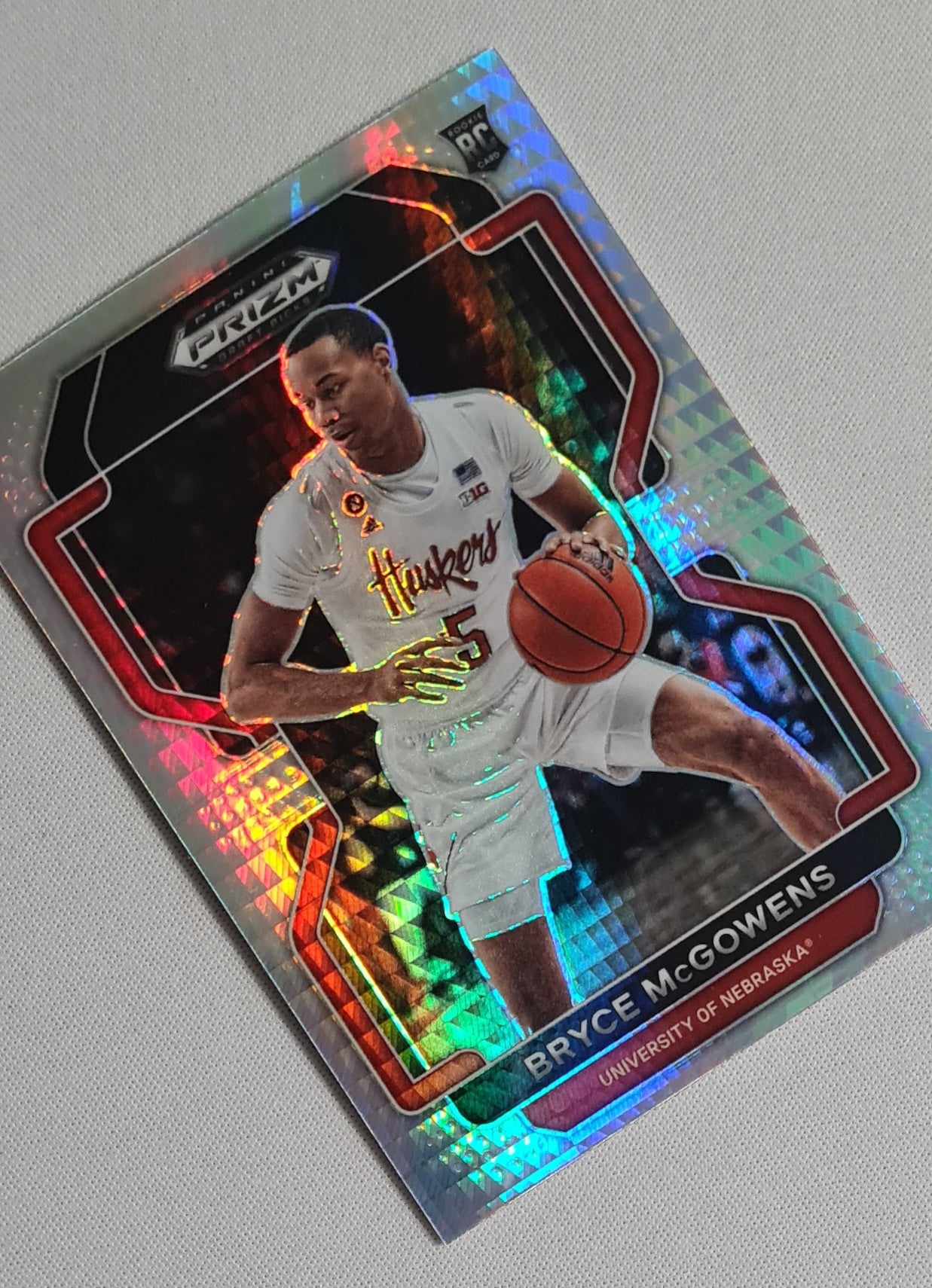 Bryce McGowens - 2022 Panini Prizm Draft Picks Hyper Prizm #81 University of Nebraska
