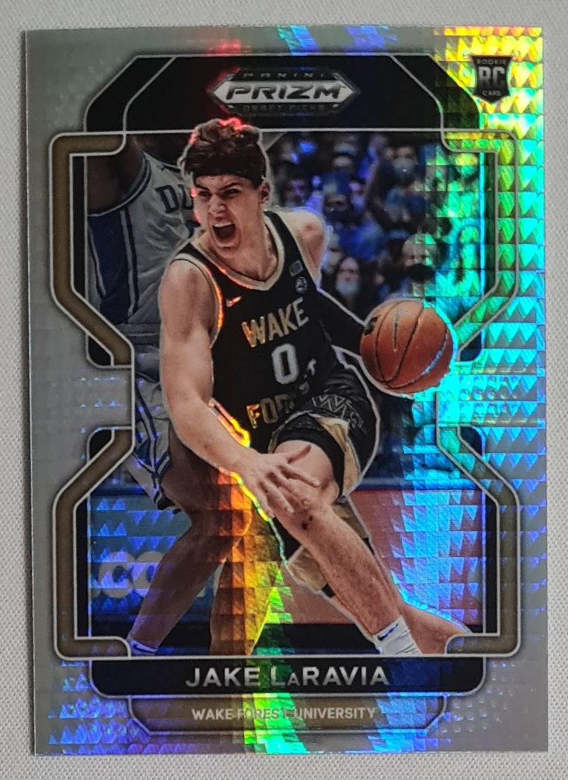 Jake LaRavia - 2022 Panini Prizm Draft Picks Hyper Prizm #87 Wake Forest