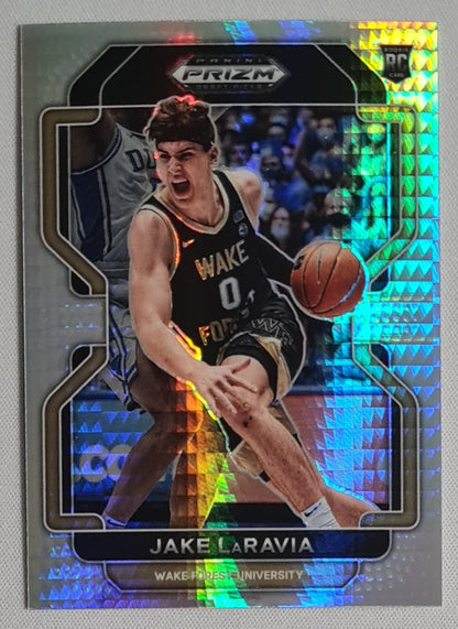 Jake LaRavia - 2022 Panini Prizm Draft Picks Hyper Prizm #87 Wake Forest