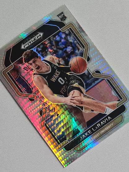 Jake LaRavia - 2022 Panini Prizm Draft Picks Hyper Prizm #87 Wake Forest