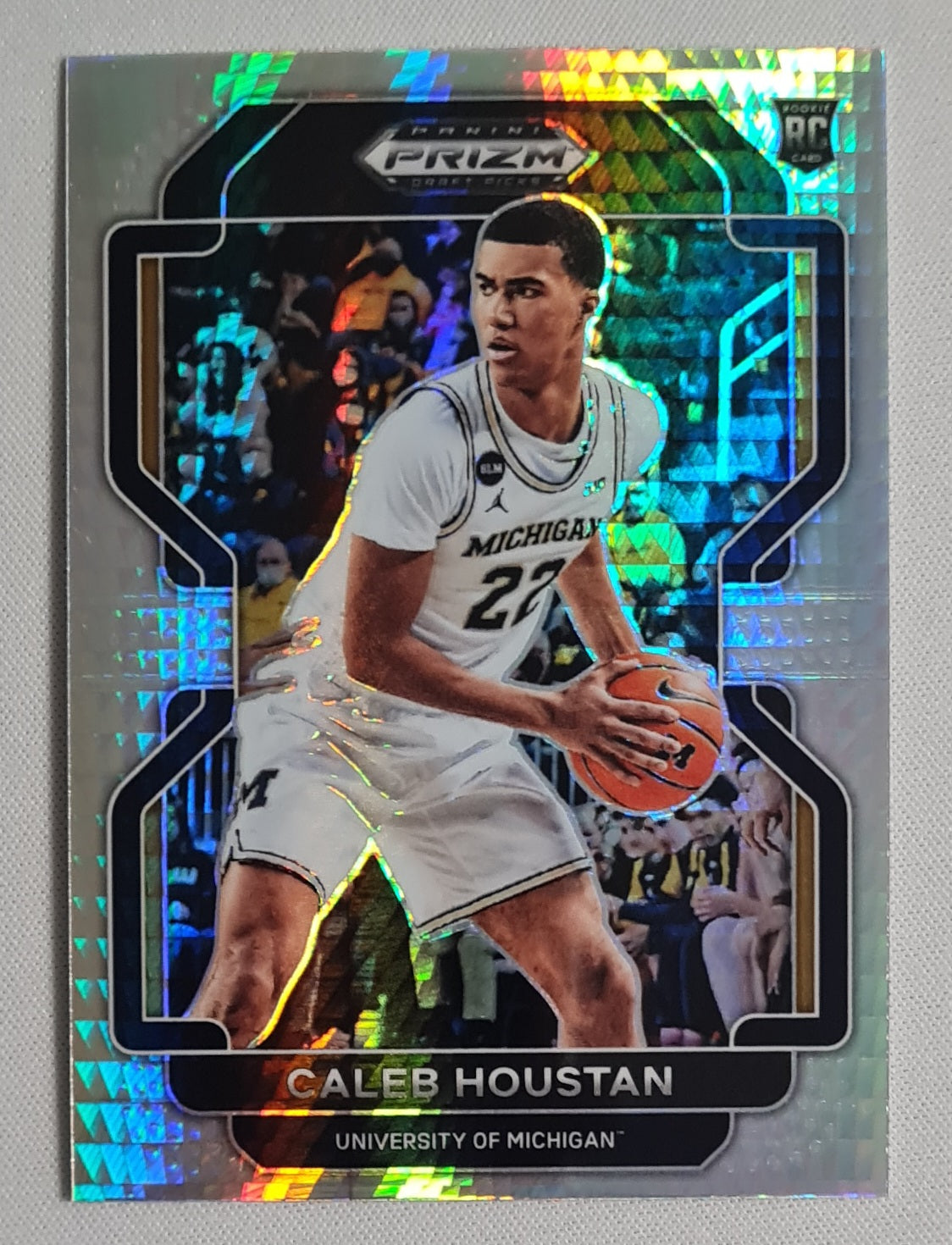 Caleb Houstan - 2022 Panini Prizm Draft Picks Hyper Prizm #95 Michigan Wolverines