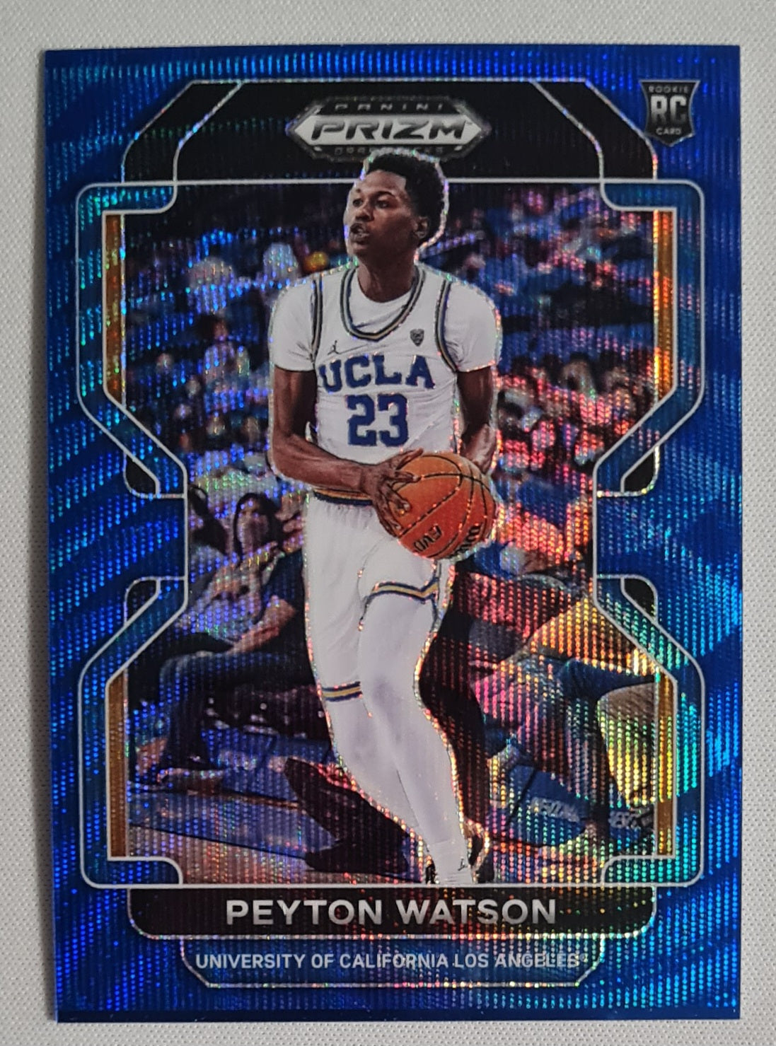 Peyton Watson - 2022 Panini Prizm Draft Picks /249 Blue Wave #27 UCLA