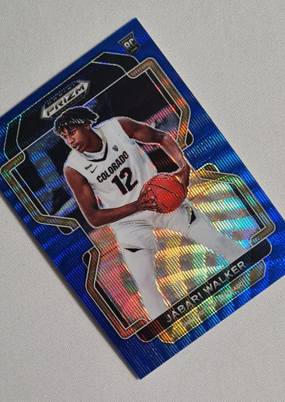 Jabari Walker - 2022 Panini Prizm Draft Picks /249 Blue Wave #96 University of Colorado