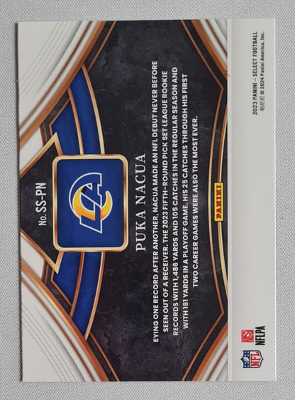 Puka Nacua - 2023 Panini Select Snapshots #SS-PN Los Angeles Ram
