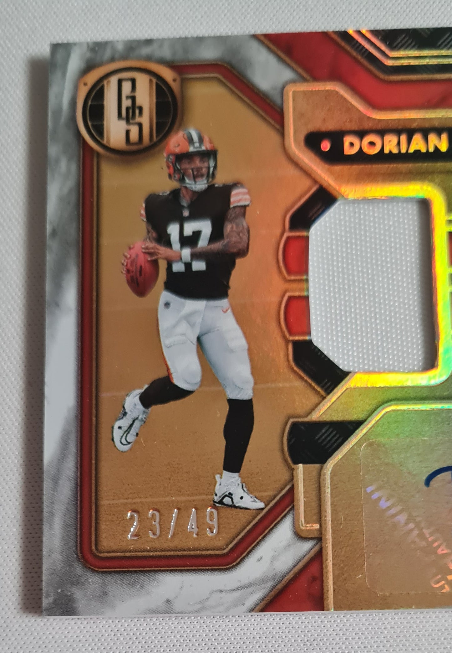 Dorian Thompson-Robinson - 2023 Panini Gold Standard Football #278 Browns Triple Patch + /49 + Autograph