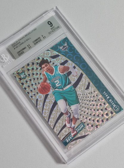 LaMelo Ball - 2020/21 Panini Revolution #140 Groove (RC) NBA Charlotte Hornets Beckett 9 MINT
