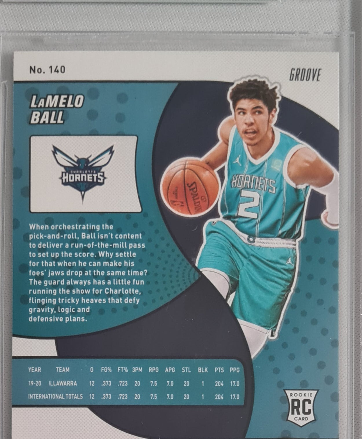LaMelo Ball - 2020/21 Panini Revolution #140 Groove (RC) NBA Charlotte Hornets Beckett 9 MINT