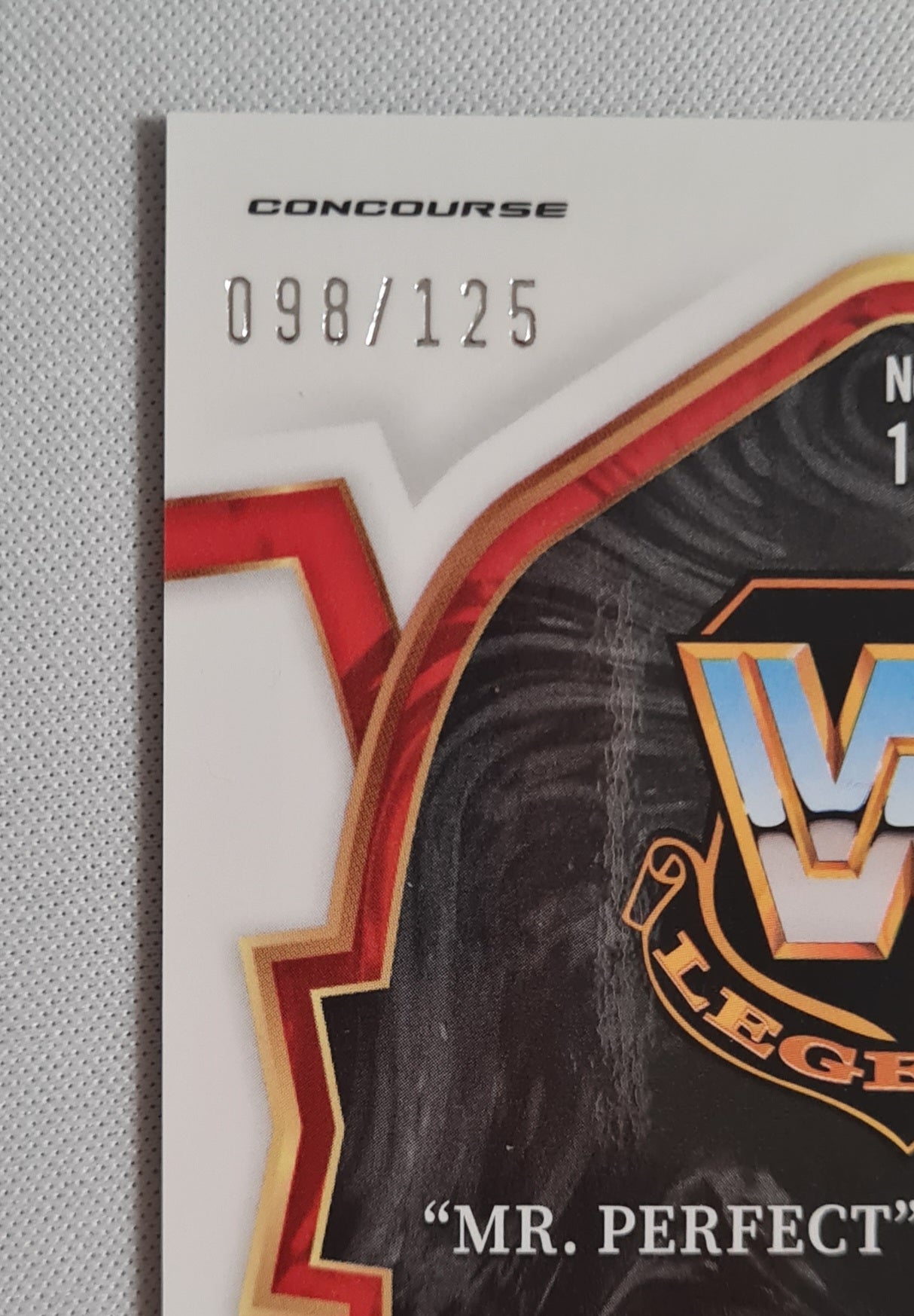 "Mr. Perfect" Curt Henning - 2023 Panini Select WWE #17 (WWE Legends) White Concourse /125