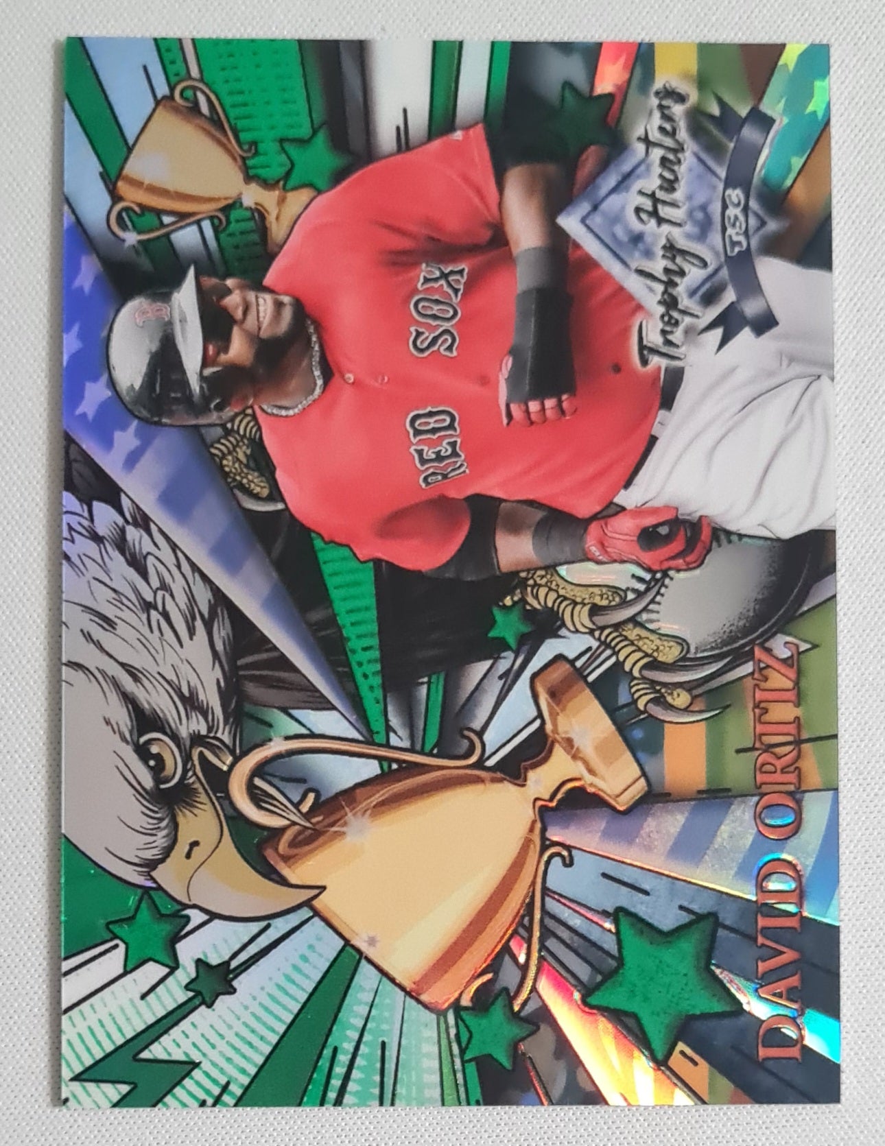 David Ortiz - 2022 Topps Stadium Club Chrome Trophy Hunting Green /99 (TSC) #RL-15 - MLB Boston Red Sox