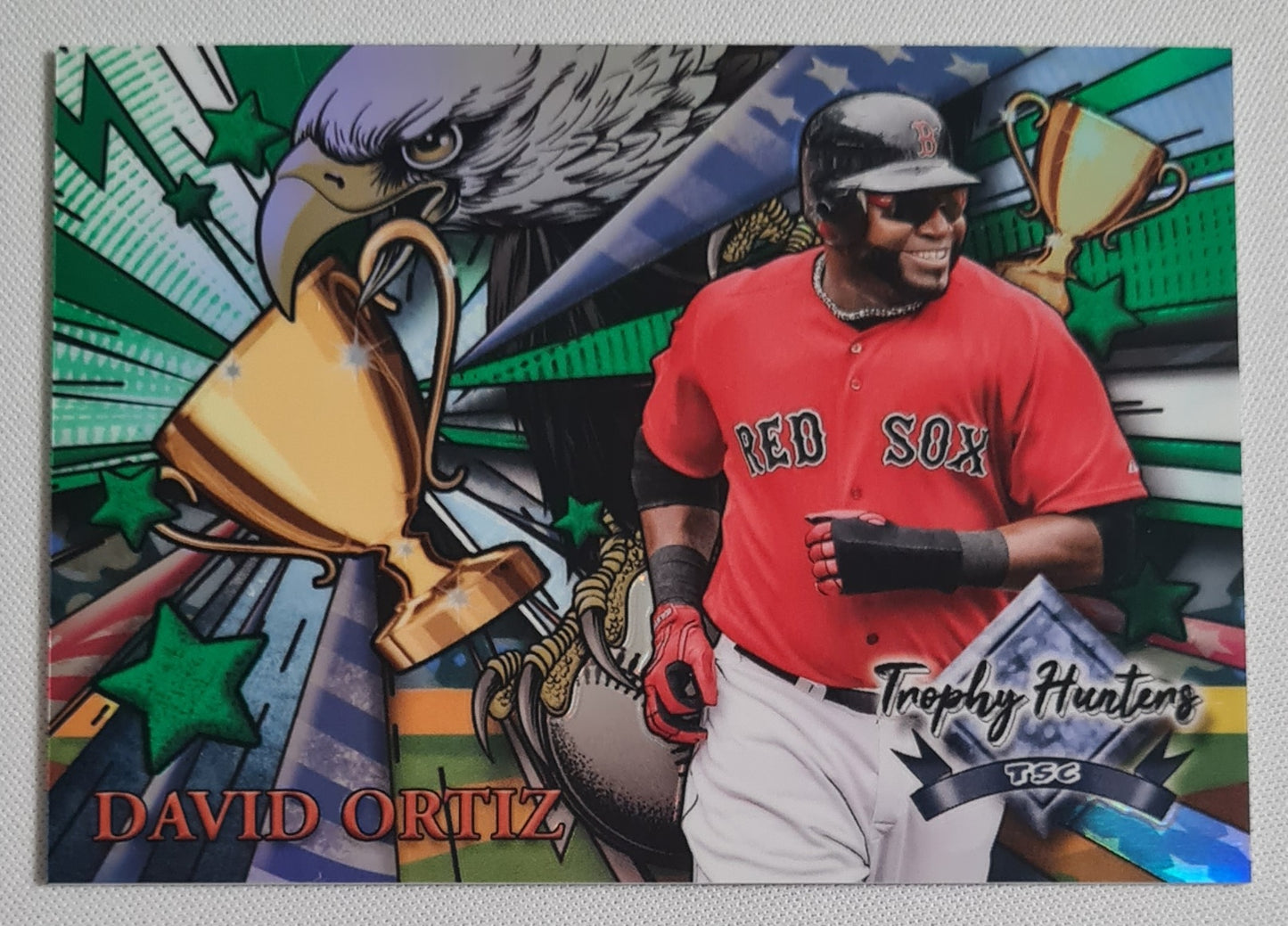 David Ortiz - 2022 Topps Stadium Club Chrome Trophy Hunting Green /99 (TSC) #RL-15 - MLB Boston Red Sox