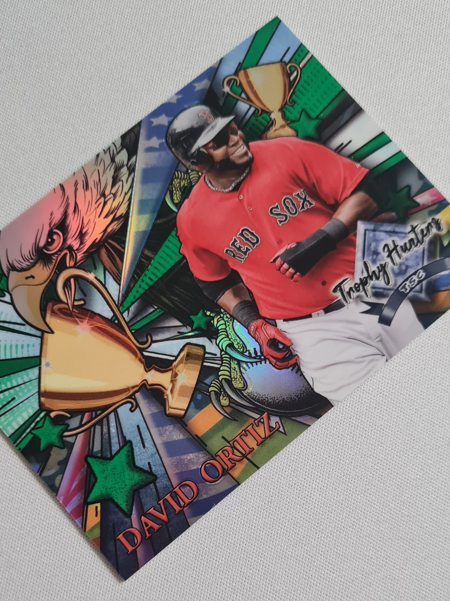 David Ortiz - 2022 Topps Stadium Club Chrome Trophy Hunting Green /99 (TSC) #RL-15 - MLB Boston Red Sox