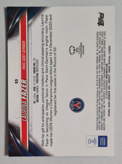 Laurina Fazer - 2024 Topps Chrome #55 (CL) Future Stars PSG
