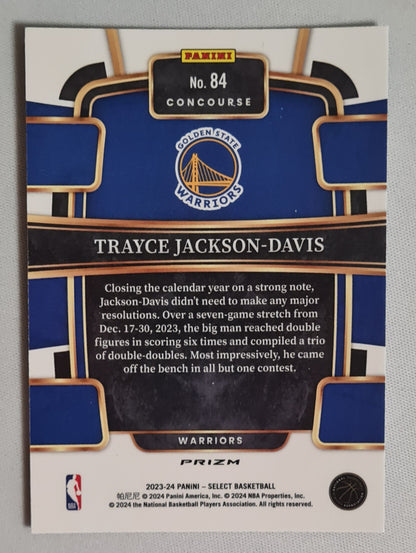 Trayce Jackson-Davis - 2023/24 Panini Select Basketball #84 Tri-Color Concourse